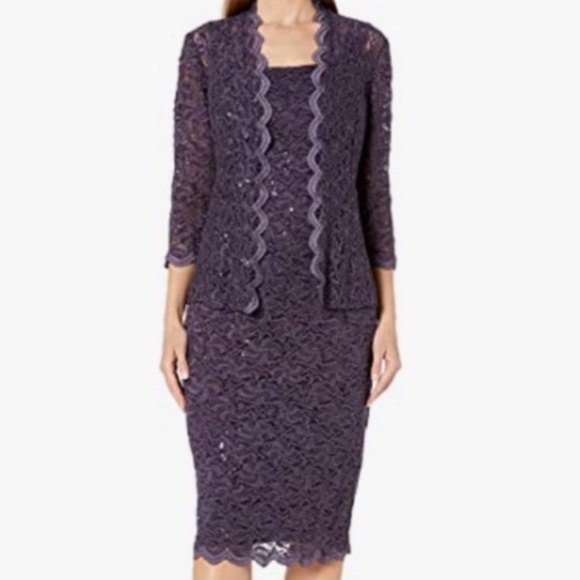 Alex Evenings Dresses & Skirts - Alex Evenings T-Length All Over Lace Dress with Jacket, NWOT, Size 18W